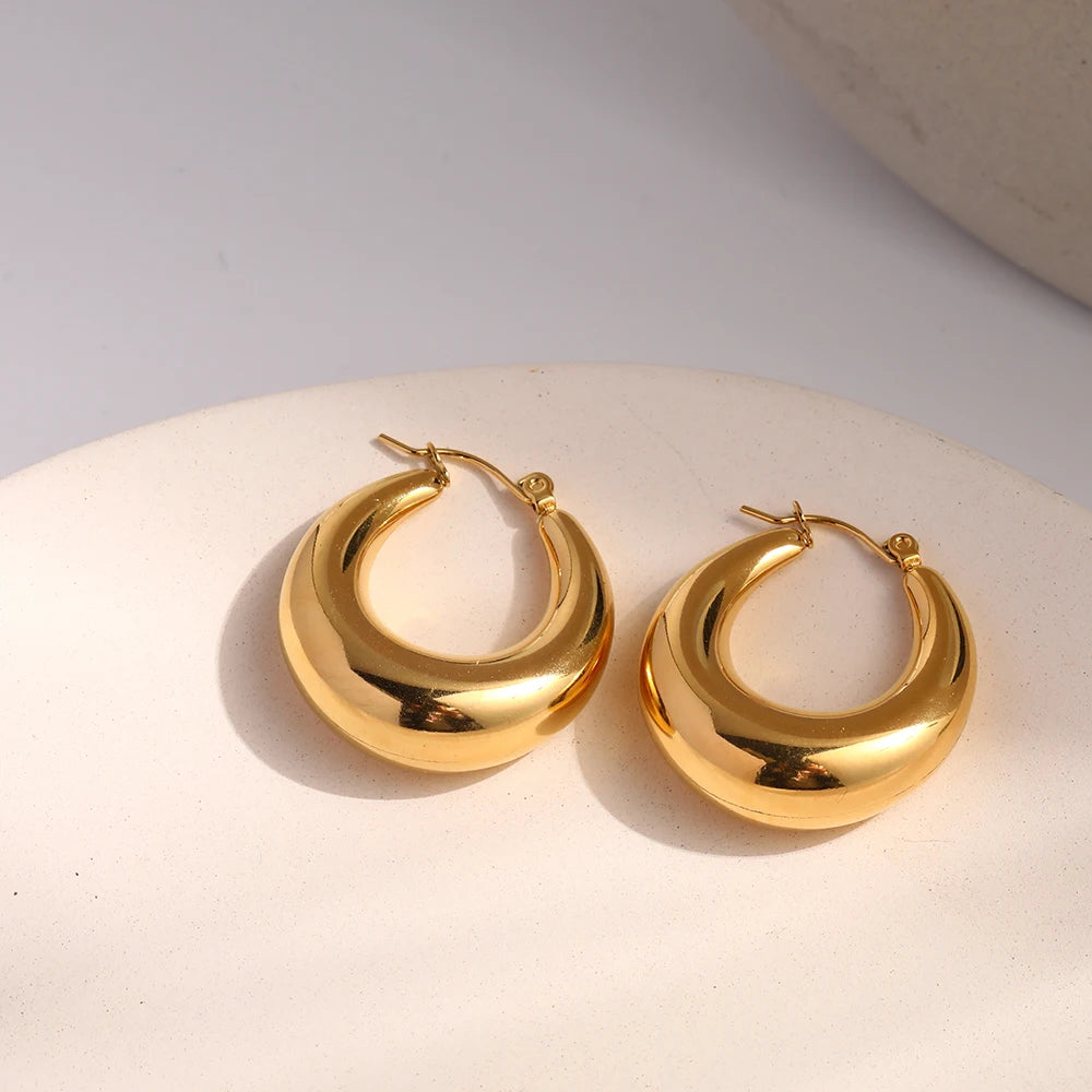 Chunky Hoop Earrings