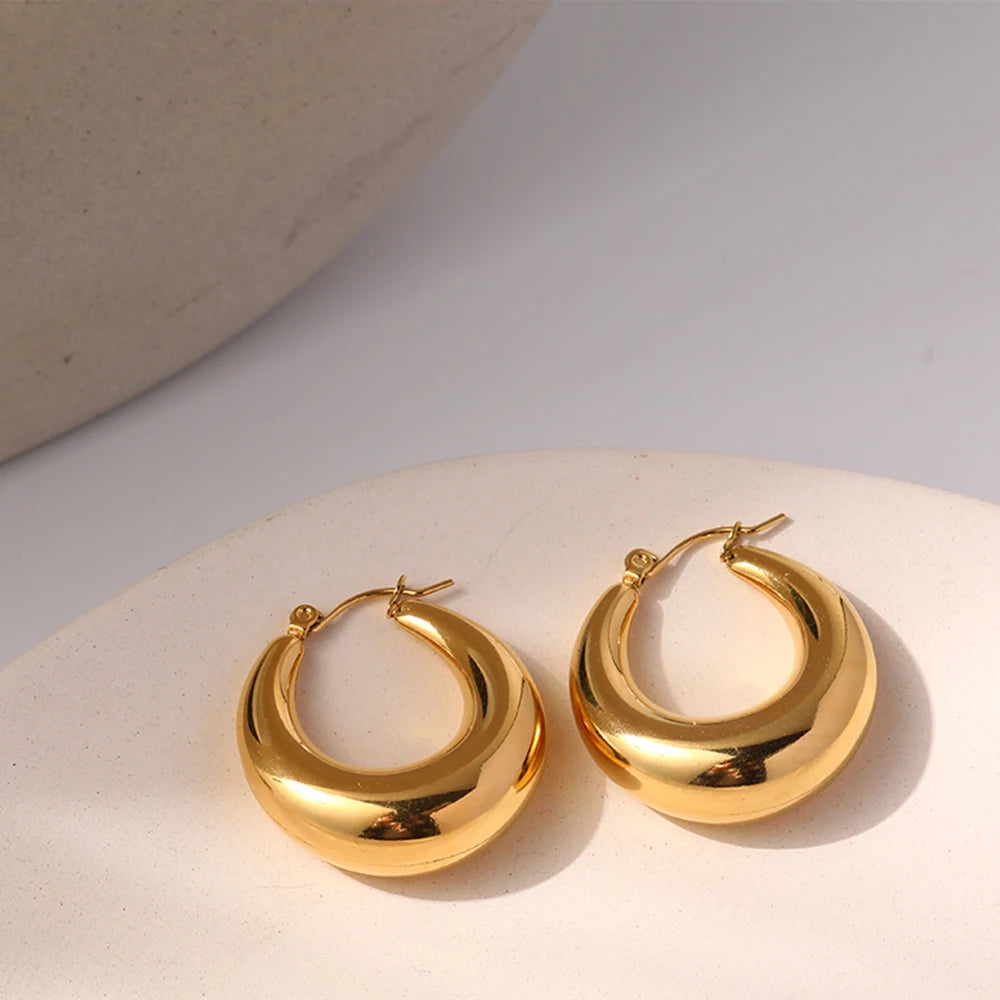 Chunky Hoop Earrings