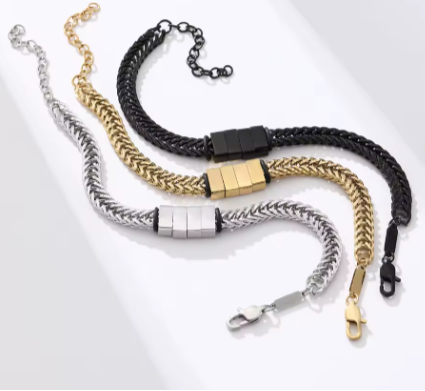 Classic Cuban Engraved Men's Bracelet