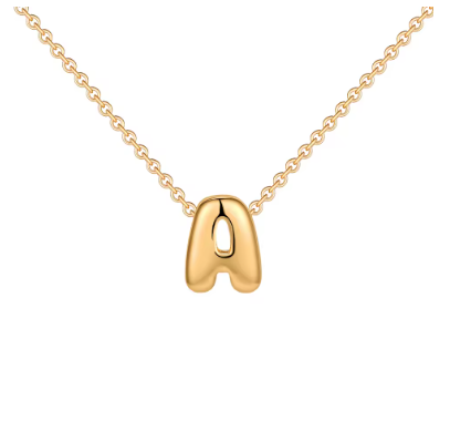 Mini Bubble Initial Necklace