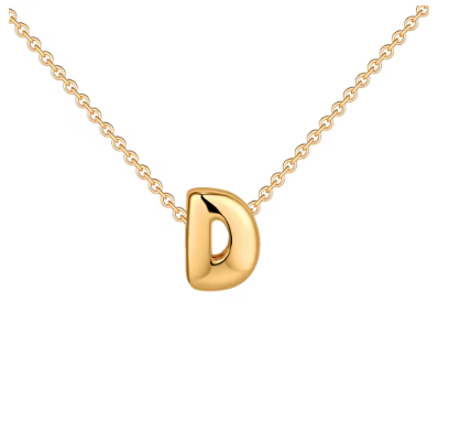 Mini Bubble Initial Necklace