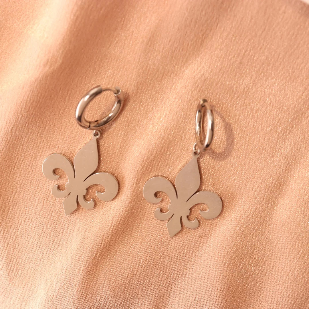 Fleur de lis Drop Earrings
