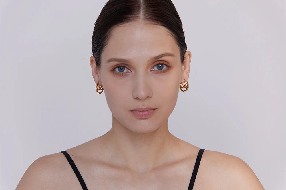 Twisted Luxe Hoop Earrings