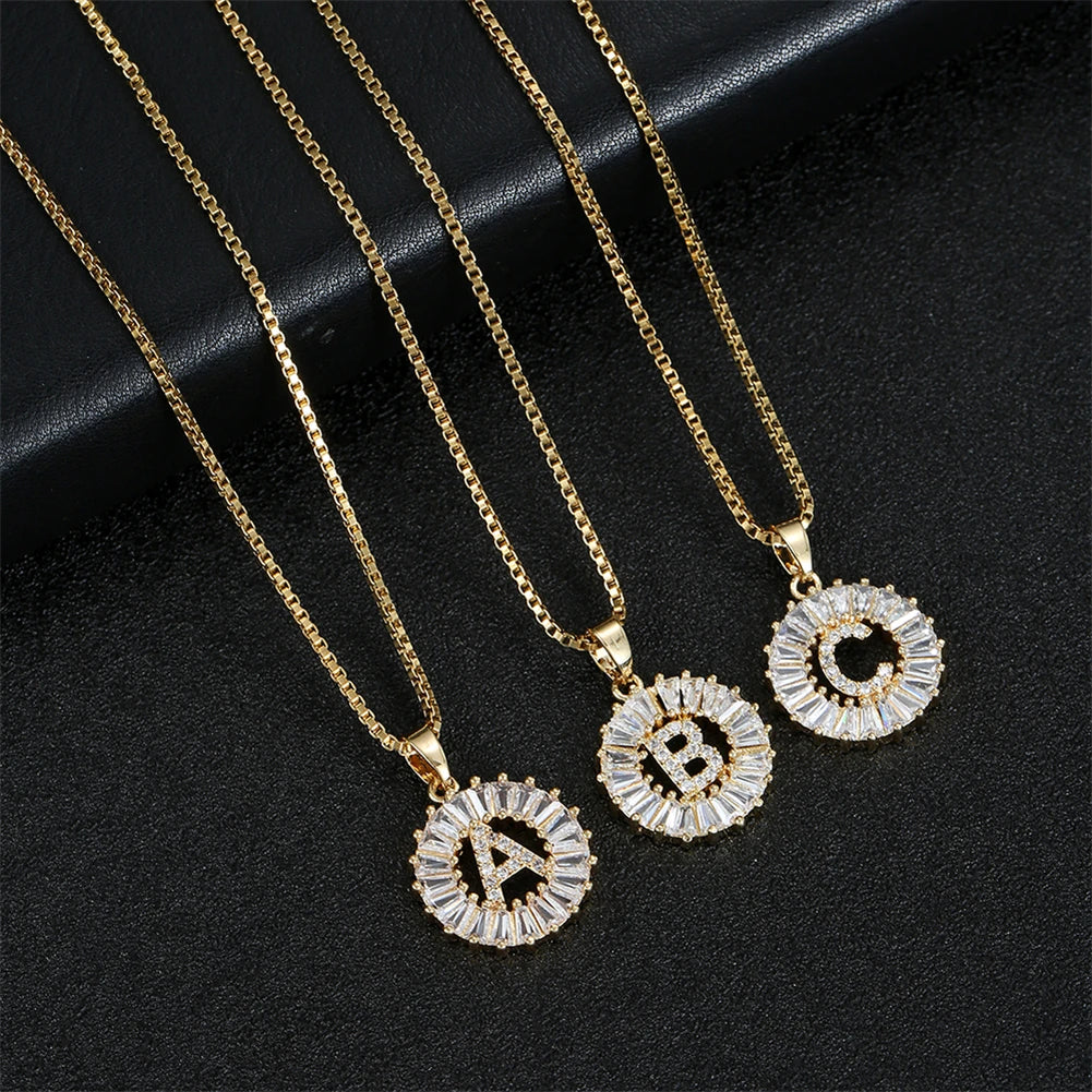 Luxe Letters Layered Necklace Set
