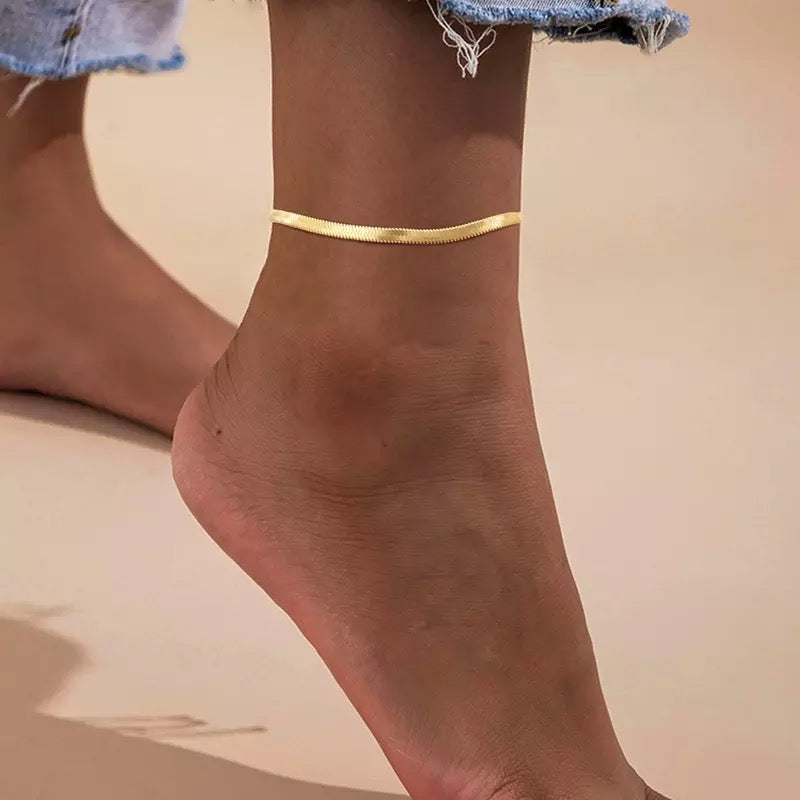 Herringbone Anklet