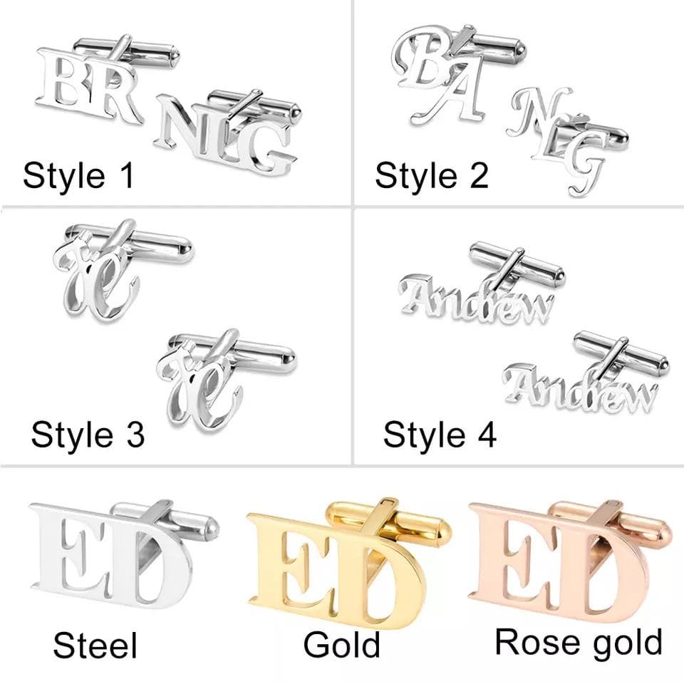 Personalized Cuff Link Set