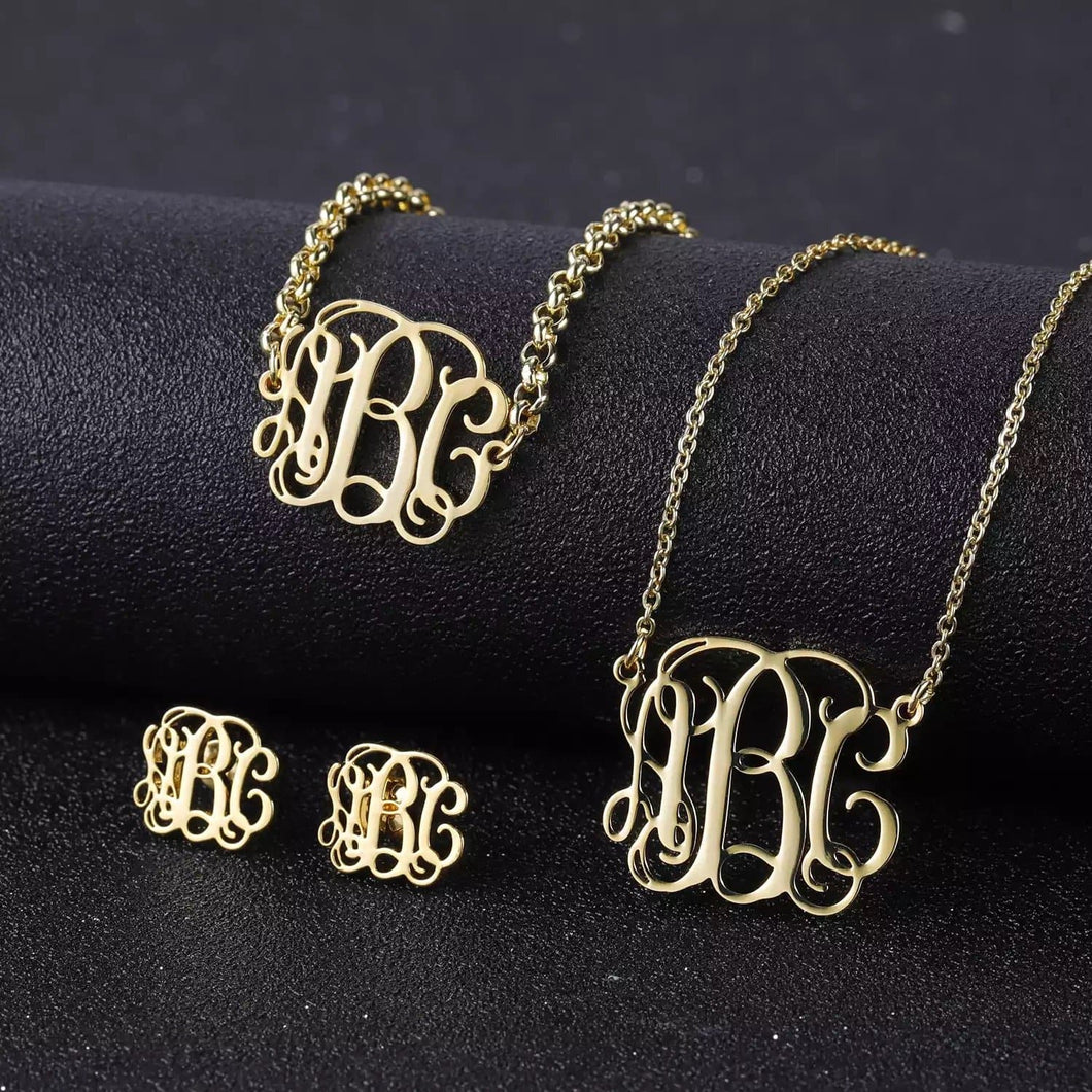 Monogram Jewelry Set