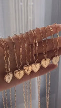 Load and play video in Gallery viewer, Initial Letter Heart Necklace
