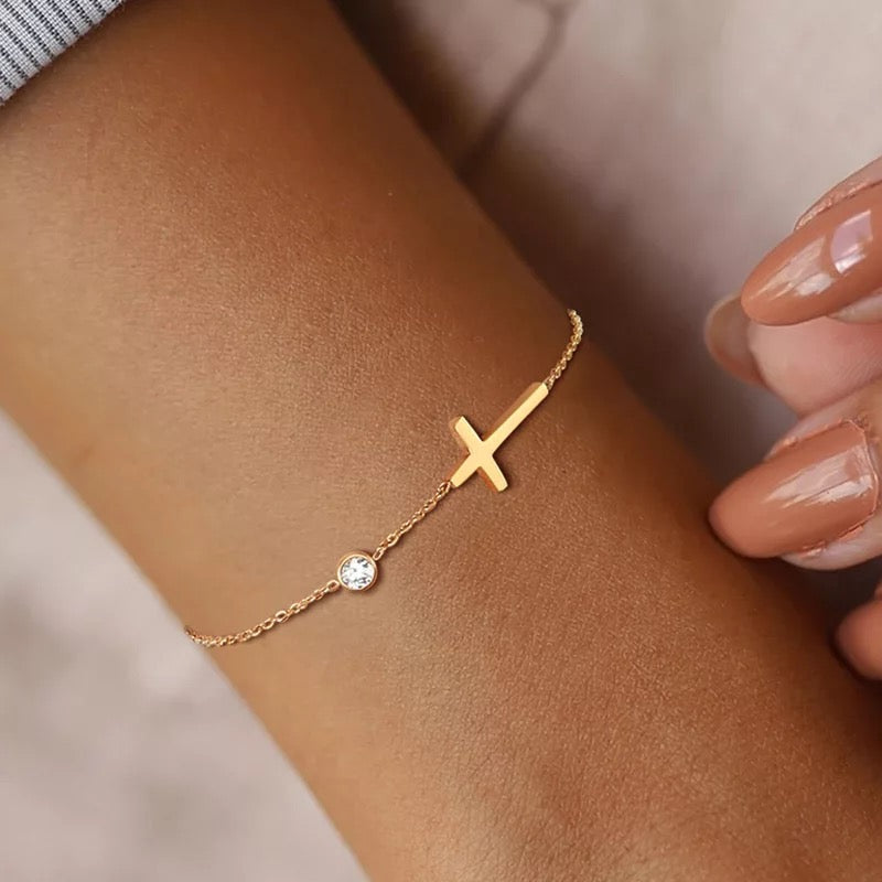 Dainty Cross Bracelet