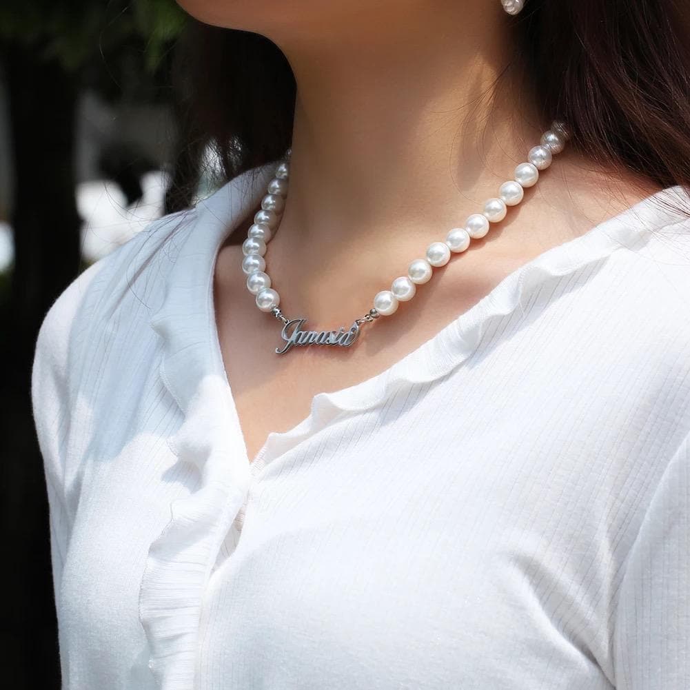 Pearl Name Necklace