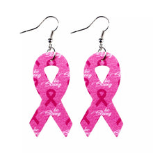 Load image into Gallery viewer, Breast Cancer Awareness Earrings
