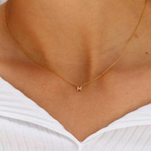 Load image into Gallery viewer, Dainty Minimalist Initial 925 Sterling Silver Necklace
