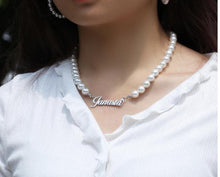 Load image into Gallery viewer, Pearl Name Necklace
