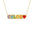 Rainbow Letter Necklace Pendant