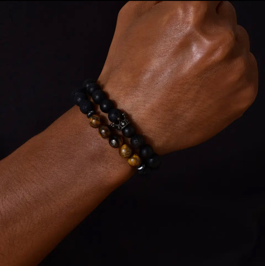 Natural Stone Beaded Bracelet for Men