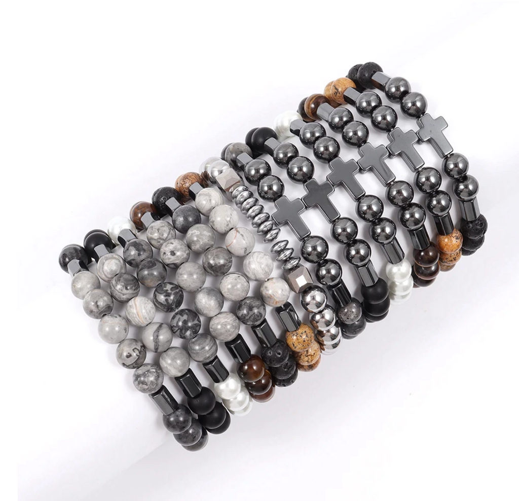 Cross Bead Bracelet