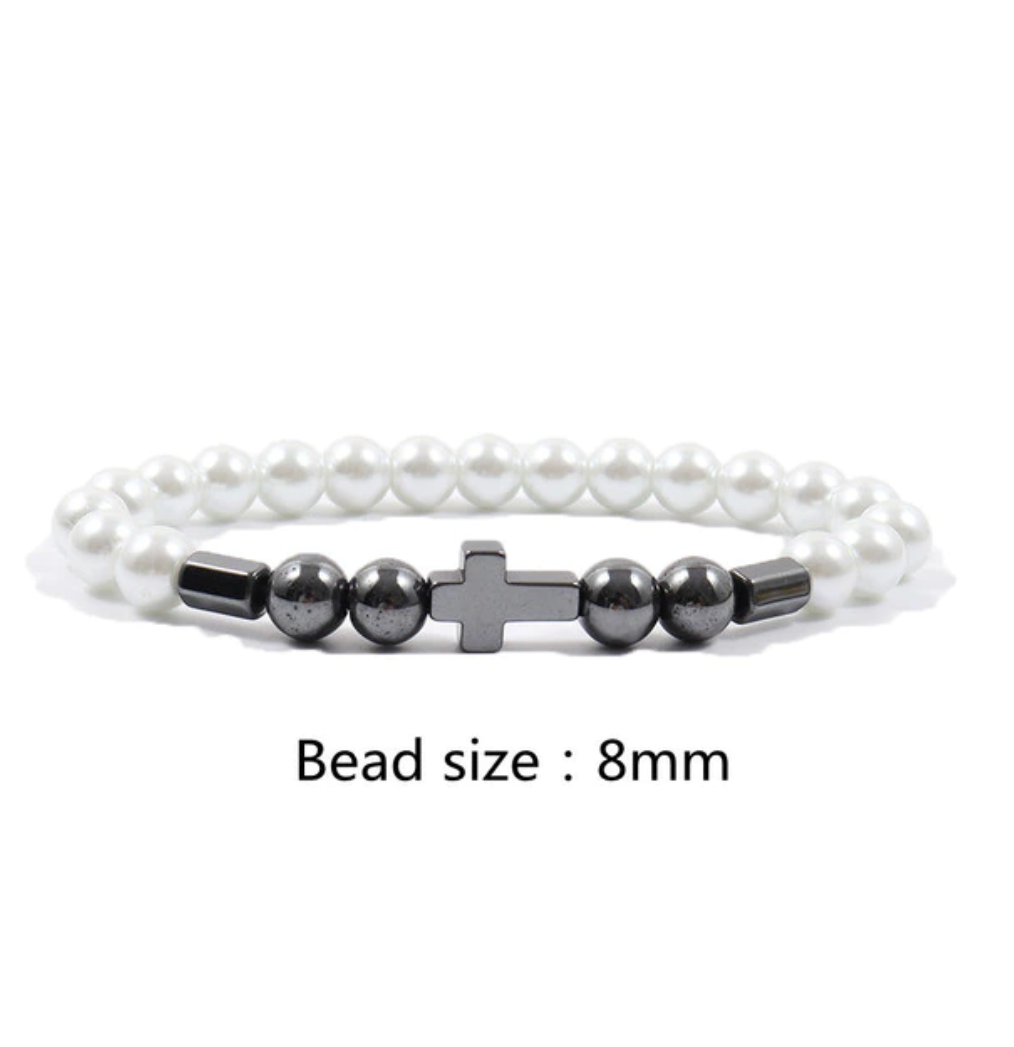 Cross Bead Bracelet