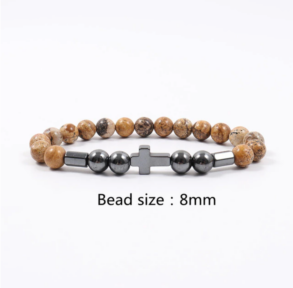 Cross Bead Bracelet