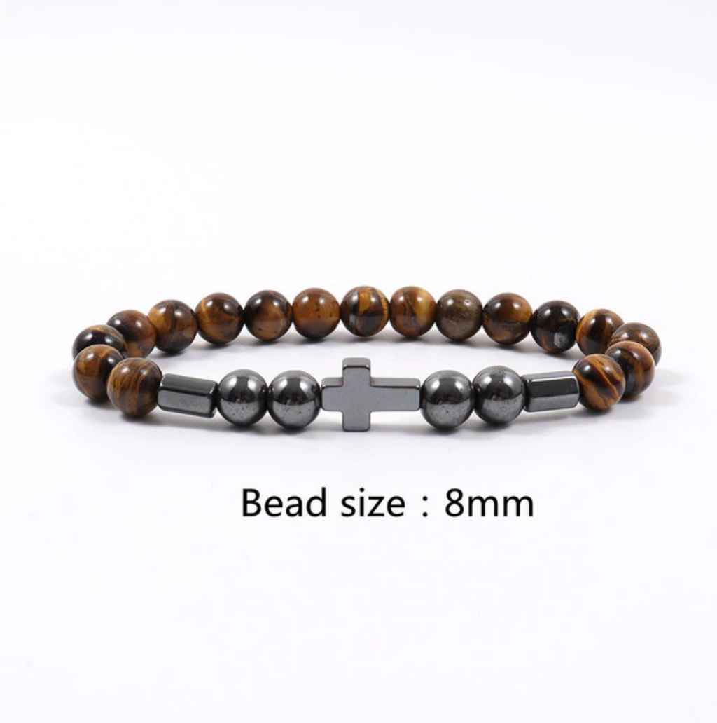 Cross Bead Bracelet