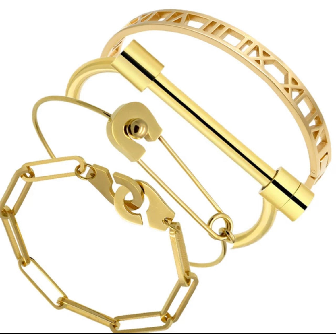 Horseshoe Cuff Bracelet Set