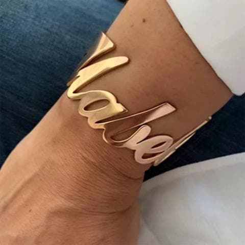 Personalized Large Cuff Name Bracelet