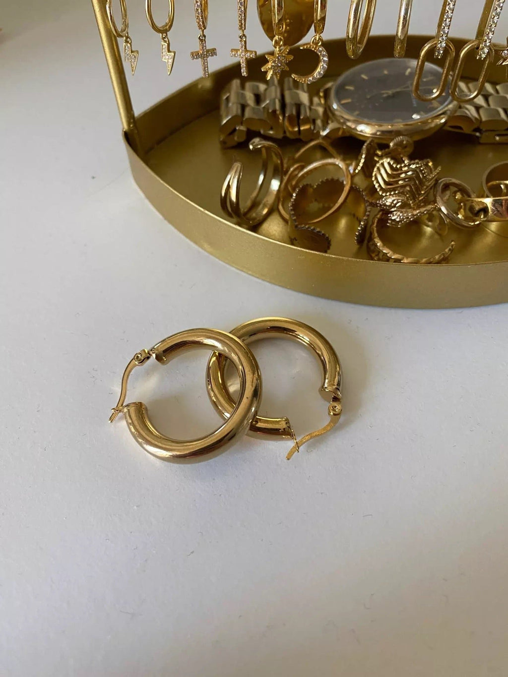 Chunky Hoop Earrings