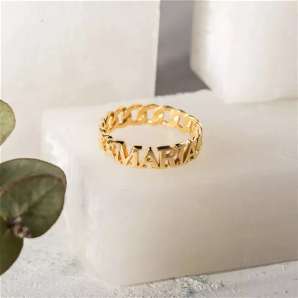 Personalized Cuban Ring